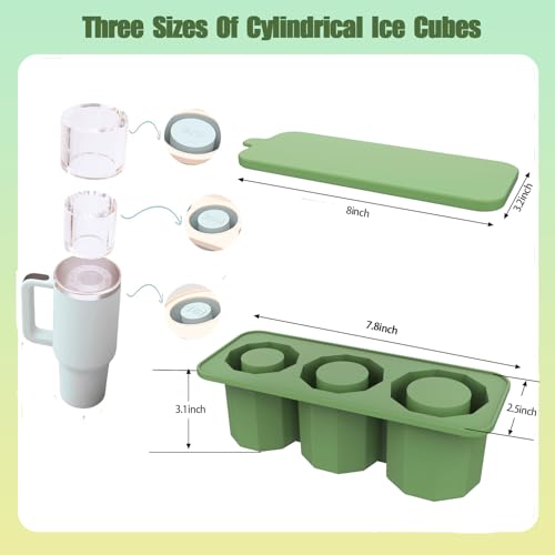 Molde para cubitos de hielo cilíndricos con tapa removible miniatura 5