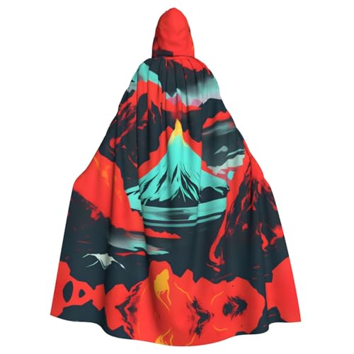 Cape à capuche cosplay volcan Bloom pour déguisement adulte