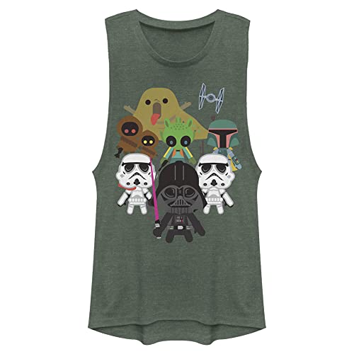 Camisa de Star Wars con villanos kawaii para mujer en algodón suave