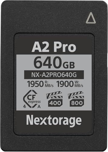 Nextorage {[J[ CFexpress 4.0 Type A 640GB[J[h VPG800 VPG400 őǂݏox1950MB/s ő发ݑx1900MB/s pSLCtbV nCGhf NX-A2