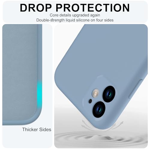 Coque iPhone 11 silicone bleu avec protège-écran verre trempé