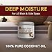OKAY 100% Pure Coconut Oil for Hair & Skin - Coconut Oil for Women & Men, Perfect for Hair & body, Natural Massage Oil & Moisturizer - 6 fl oz Jar (Pack of 1)
