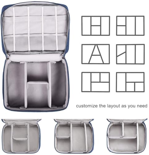 Image of YAGVIZ Waterproof Beauty Organizer, Travel Storage Bag for Cosmetics, Skincare Jewelry Lipstick Case Organizer, Makeup Pouch for Women Travel Cosmetics Case