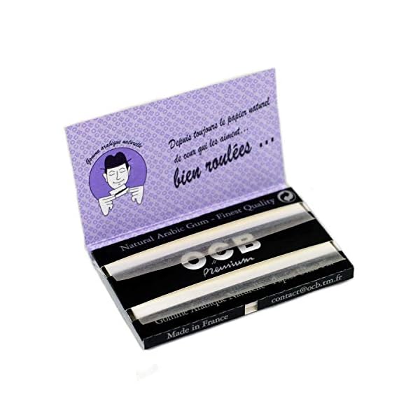 OCB Schwarz Premium Doppel No.4 Zigarettenpapier 25 Heftchen a 100 Blatt doppelte – Bild 5