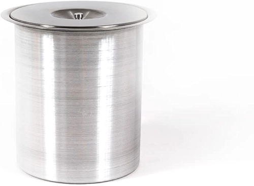 Lixeira Pia Cozinha Embutir Granito Inox Alumínio Luxo 5 Lts