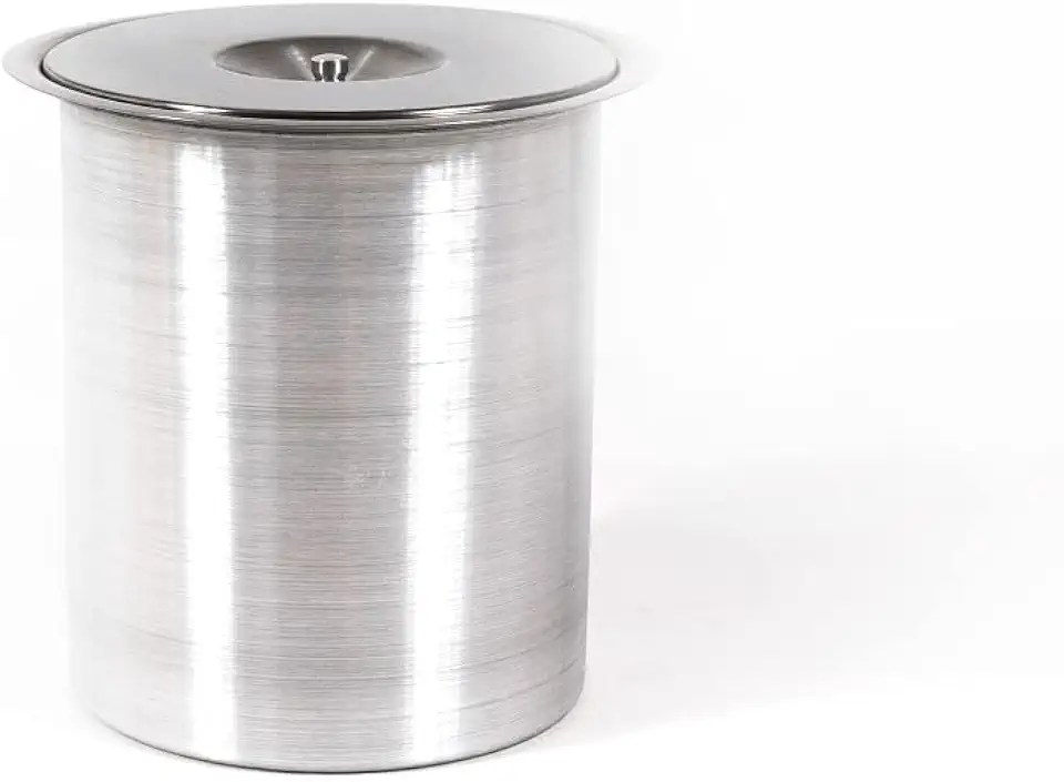 Lixeira Pia Cozinha Embutir Granito Inox Alumínio Luxo 5 Lts