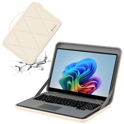 Image of Smatree M34TW Hard Protective 13 inch Laptop Sleeve Case for Apple /HP /DELL | Compatible for Apple MacBook Air Retina /MacBook Pro 2022, HP Chromebook x360, DELL Latitude /XPS, ASUS Zenbook,White(X8026TW)