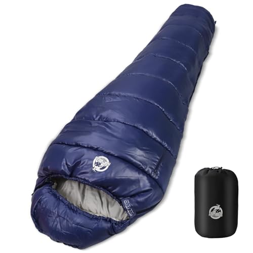 Northroad Bolsa de Dormir Momia 14-59 °F, 3-4 Estación Caliente y Fría, Ligera y Lavable para Camping, Senderismo, Viaje y Caza miniatura 1