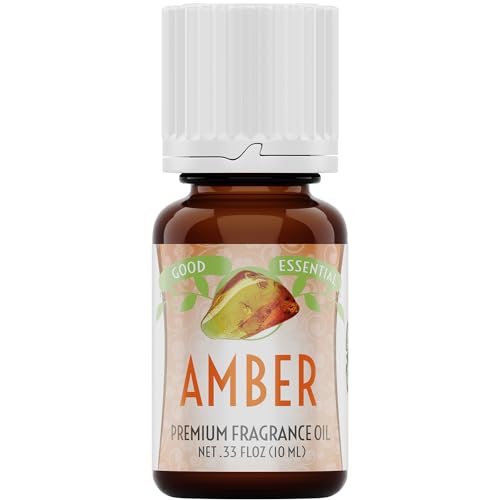 Image of Good Essential - Professional Amber Fragrance Oil 10 ml for Diffuser, Perfume, Candles, Aromatherapy - 0.33 fl oz, 10 ml