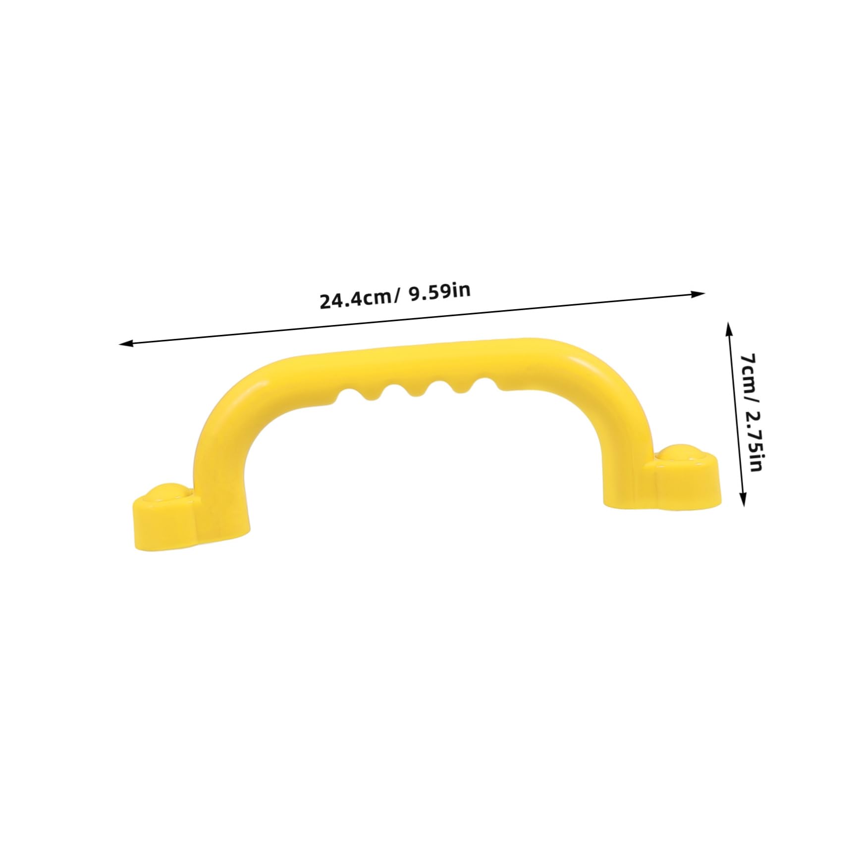 HANABASS 2pcs Non Slip Plastic Safety Handle for Sturdy Grab Handles for Indoor Outdoor Playground Equipment and Easy to Grip Design for Enhanced Visibility