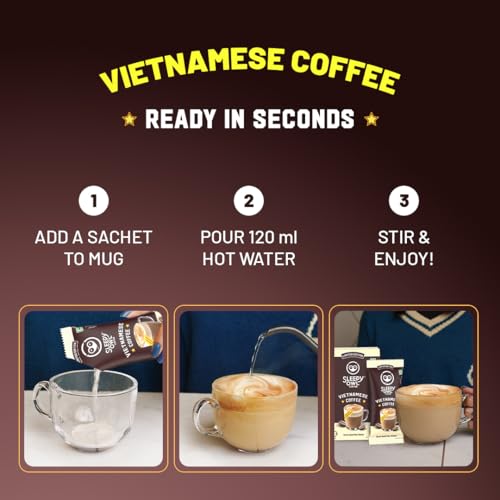 Image of Sleepy Owl Vietnamese Coffee Premix, Instant Coffee Premix Sachets, Bold & Creamy, Cafe-Style Brew at Home, 3 in 1 Coffee, Made with Condensed Milk, 100g (5 Sachets x 20g)