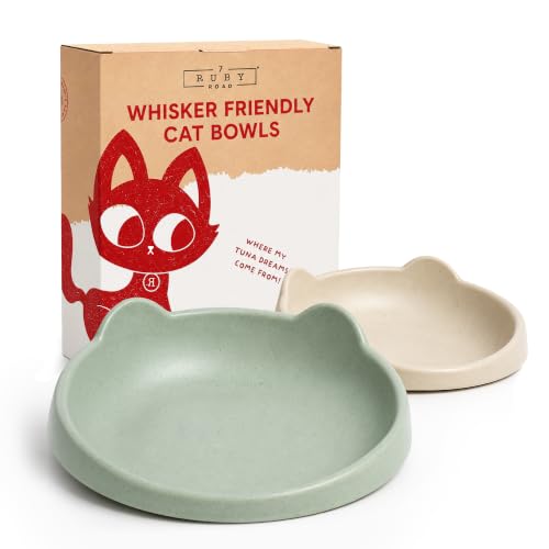 7 Ruby Road Shallow Cat & Kitten Food Bowls...