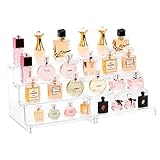 Lifewit 4-stufiger klarer Display-Ständer, 2er-Pack Kunststoffständer für Präsentation, Plastik-Organizer für Figuren, Cupcakes, Parfüm, Desserts, Schreibtischständer zum Ordnen und Dekorieren
