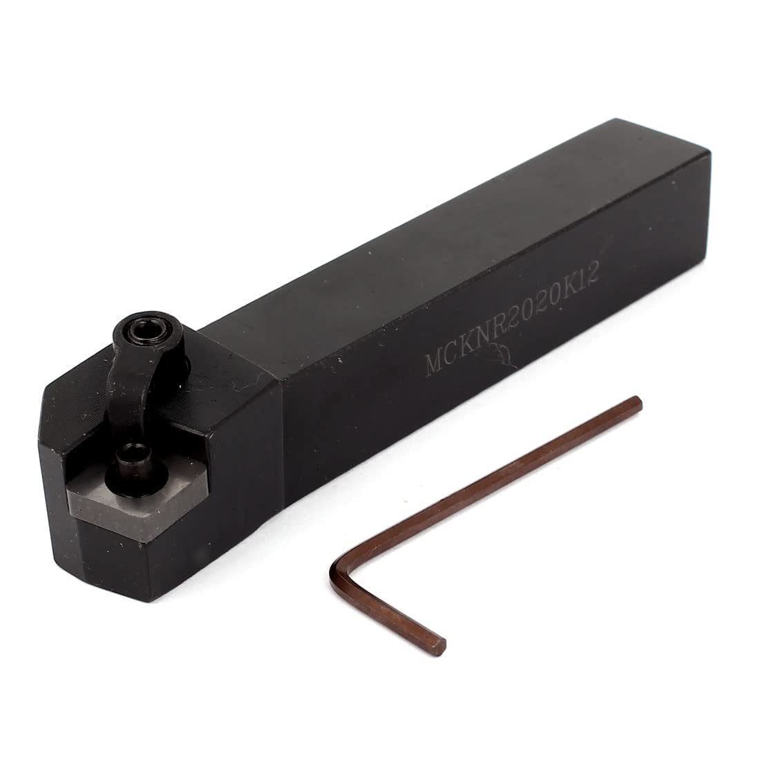 Ruilogod Tenedor de herramientas de torneado de barra de ranura externa de 20 mm x 20 mm para torno de tornillo CNC