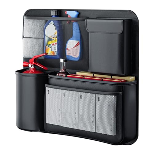 Organizador de coche para asiento trasero, organizador impermeable para coche, organizador de maletero de coche, bandeja de asiento de coche, organizadores y almacenamiento de coche