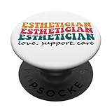 Kosmetikerin Liebe Unterstützung Pflege Hautspezialist Ästhetiker PopSockets Klebender PopGrip