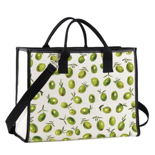 G2TUP Olives Makeup Bag Olives Lover Gifts Olive Leaf Gifts Olive Branch Zipper Bag Oliver Themed Gift (GreenOlives TG2)