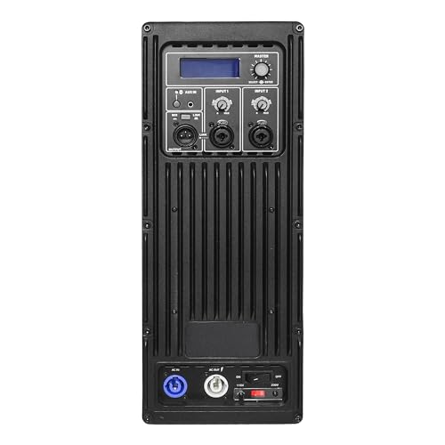 Image of Sound Town CARME Series 12 inch 2-Way Powered Professional PA DJ Speaker, Black with Onboard DSP, Birch Plywood for Installations, Live Sound, Karaoke, Bar, Church