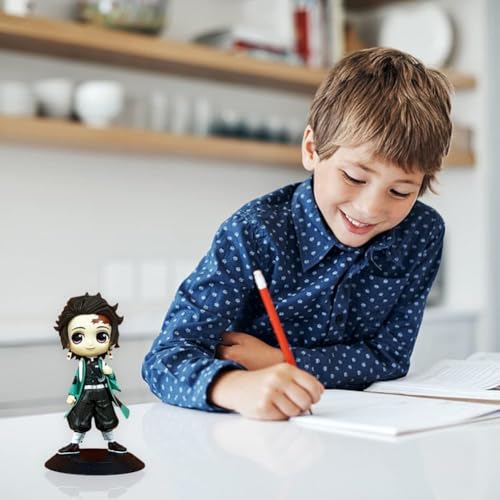 Image of Action Figure- Miniature Toy Figure Special Edition for Car Dashboard, Decoration, Cake, Office Desk & Study Table (Tanjiro)
