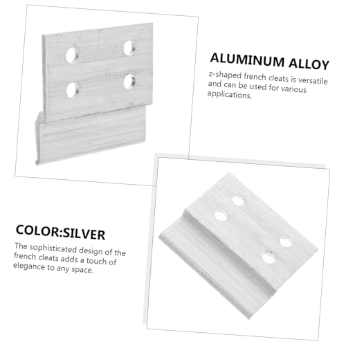 Image of Homoyoyo Aluminum French Cleat Brackets for Wall Strong and Versatile Picture Hanging Hardware