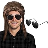 vokuhila kleid weiß Weit verbreitet: Die Rocker Perücke Accessoires sind eine schöne Ergänzung zu Ihren Kostümen der 70er, 80er und 90er Jahre und kann für Karneval, Halloween, Cosplay Partys, Bühnenauftritte, Geburtstage und andere Anlässe verwendet werden