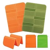 コモライフ サウナマット 2色セット 撥水 持ち運べるクッションマット クッションマット サウナシート サウナグッズ サウナ 折り畳みクッション レジャーシート 折りたたみ 折り畳み コンパクト 軽量 アウトドア サウナ お花見 ピクニック キャンプ スポーツ観戦 【収納袋付き】 オレンジ グリーン