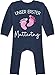 Shirtracer Muttertagsgeschenk Mama Geschenk Baby - Unser erster Muttertag Aquarell Füße rosa - 12/18 Monate - Navy Blau - Statement - BZ13 - Baby-Body Langarm für Jungen und Mädchen