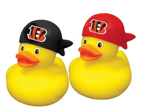 aminco Cincinnati Bengals NFL Team Rubber Duck Set Two Pack