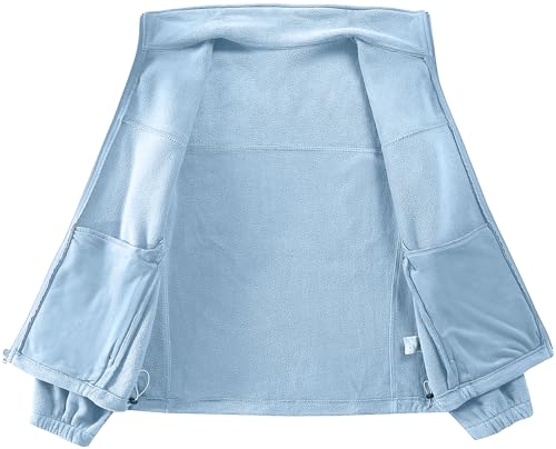 Men's Casual Outdoor Fleece Zip Jacket Long Sleeve Warm Winter Coat for Men with Zip Pocket3