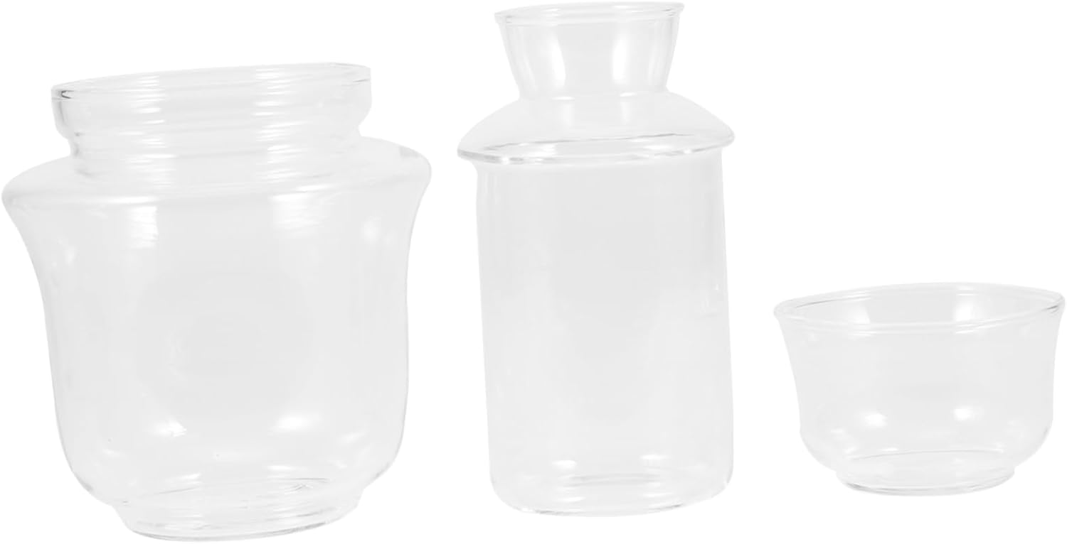 Alipis 1set Design Liquor Warmer and Tea Warmer Bottle Practical for Home Use Lightweight and Portable Glass Teapot Heater
