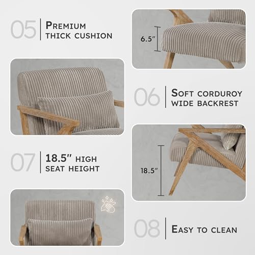 Sillón Plegable Tela Peluche Taupe miniatura 2