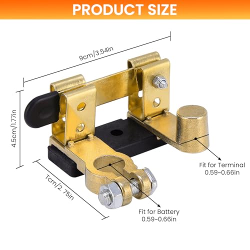 Image of STHIRA Car Battery Battery Cut Off Switch Heavy-Duty Disconnect Switch Universal Terminal Kill for Cars
