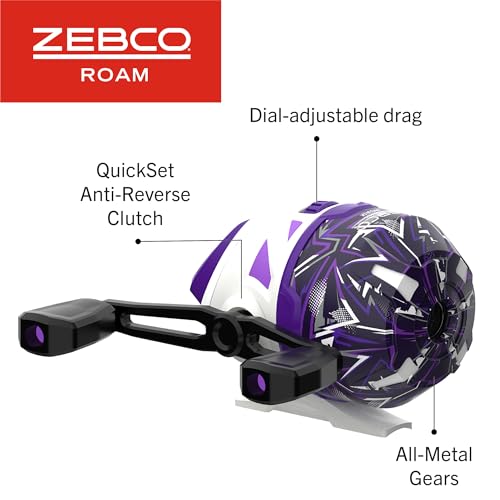 Combo de cebo Zebco con caña y carrete para pesca de lance 4