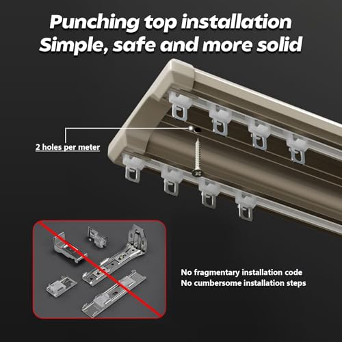 Système de rail double facile à installer pour douche d'angle 80 cm