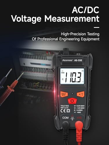Aicevoos Multimeter Digital Multimeter, 4000 Counts DC AC Voltmeter Electrical Tester, Auto-Ranging Voltmeter Non-Contact Voltage Tester - Image 4