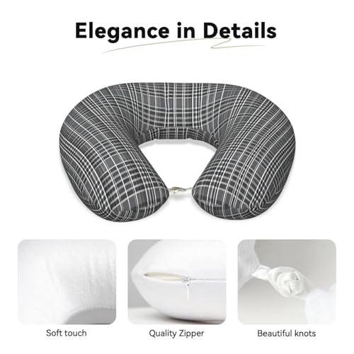 Almohada de viaje de espuma viscoelástica con funda suave miniatura 4