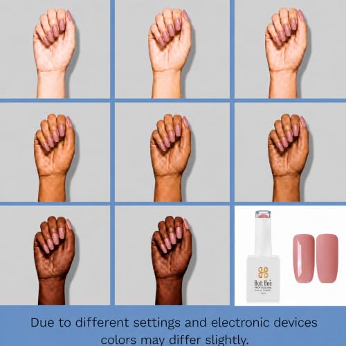 Image of BOLT BEE 15ML Gel Nail Polish 1Pc Clear Pink Glitter Nail Polish Soak Off UV LED Nail Gel Polish Nail Art Starter Manicure Salon DIY at Home, 0.5 OZ (1) (98)