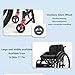 Lightweight Sports Wheelchair Double Brake Self-propelled Aluminum Wheelchair Quick Release Rear Wheels Anti-Tip Wheels for Teenagers Adults Seniors(F,Seat Width 45cm/17.7in)