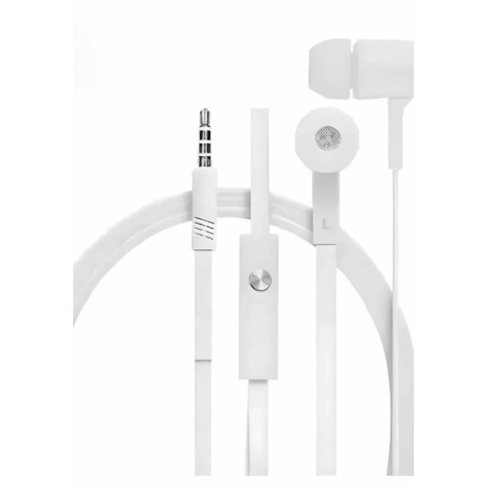 Fone de Ouvido Com Fio P2 Com Microfone Celular e PC 5G Branco