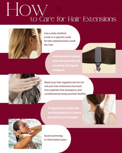 Image of Moresoo Sew in Hair Extensions, Highlights Brown with Blonde, 22 inch 140g