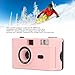 35MM Film Camera with 28MM F 8 Lens 1 120s Shutter Speed, Multi Color Vintage Film Vintage Film Camera Built in Flash (Roseate)