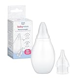 babynova Aspirateur Nasal avec Deux Embouts pour Bébés et Tout-Petits – Pour un Retrait Doux du Mucus Nasal – Sans BPA