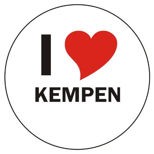 Preisvergleich Produktbild I Love KEMPEN Laptopaufkleber Laptopskin 210x210 mm rund