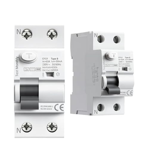 Disjoncteur de courant GYL9B type B 4P 40A 100mA rail Din - 3