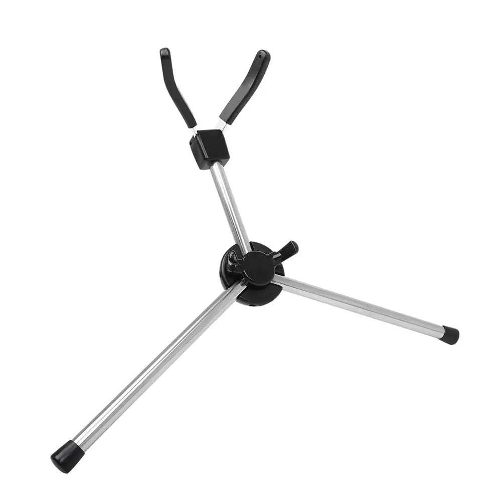 Soporte plegable para saxofón, trípode para saxofón agudo, piso de metal, soporte de exhibición vertical, accesorios para instrumentos de viento