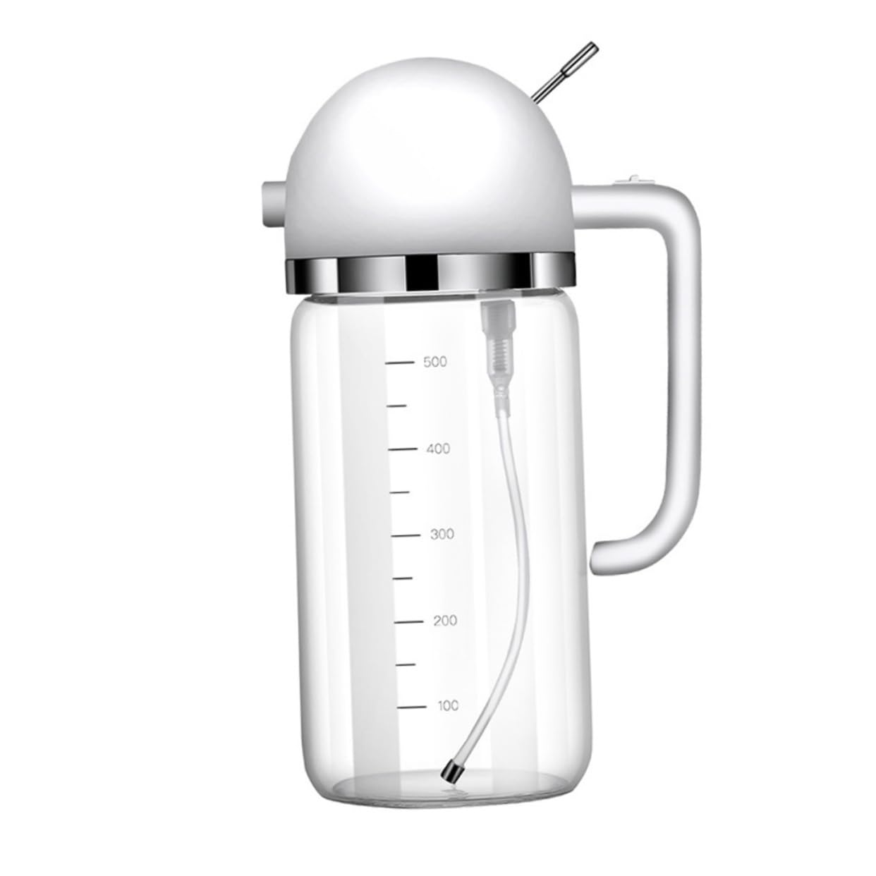 Pulvérisateur D'huile Automatique en Verre Blanc Cuisine