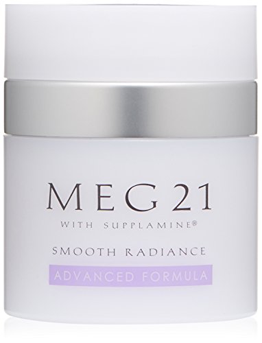 MEG 21 Smooth Radiance Advanced Formula. Clinically proven. Oz airless pump. For skin aging’s toughest challenges. Repairs and firms for mature women and men face, jowls, neck and décolletage., Purple, 1.7 Oz