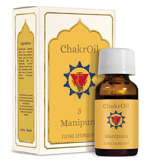 FIORE D'ORIENTE Set 7 Oli Essenziali dei Chakra, 10 ml, con Olio di Jojoba Spremuto a Freddo, Ingredienti 100% Naturali, per Aromaterapia