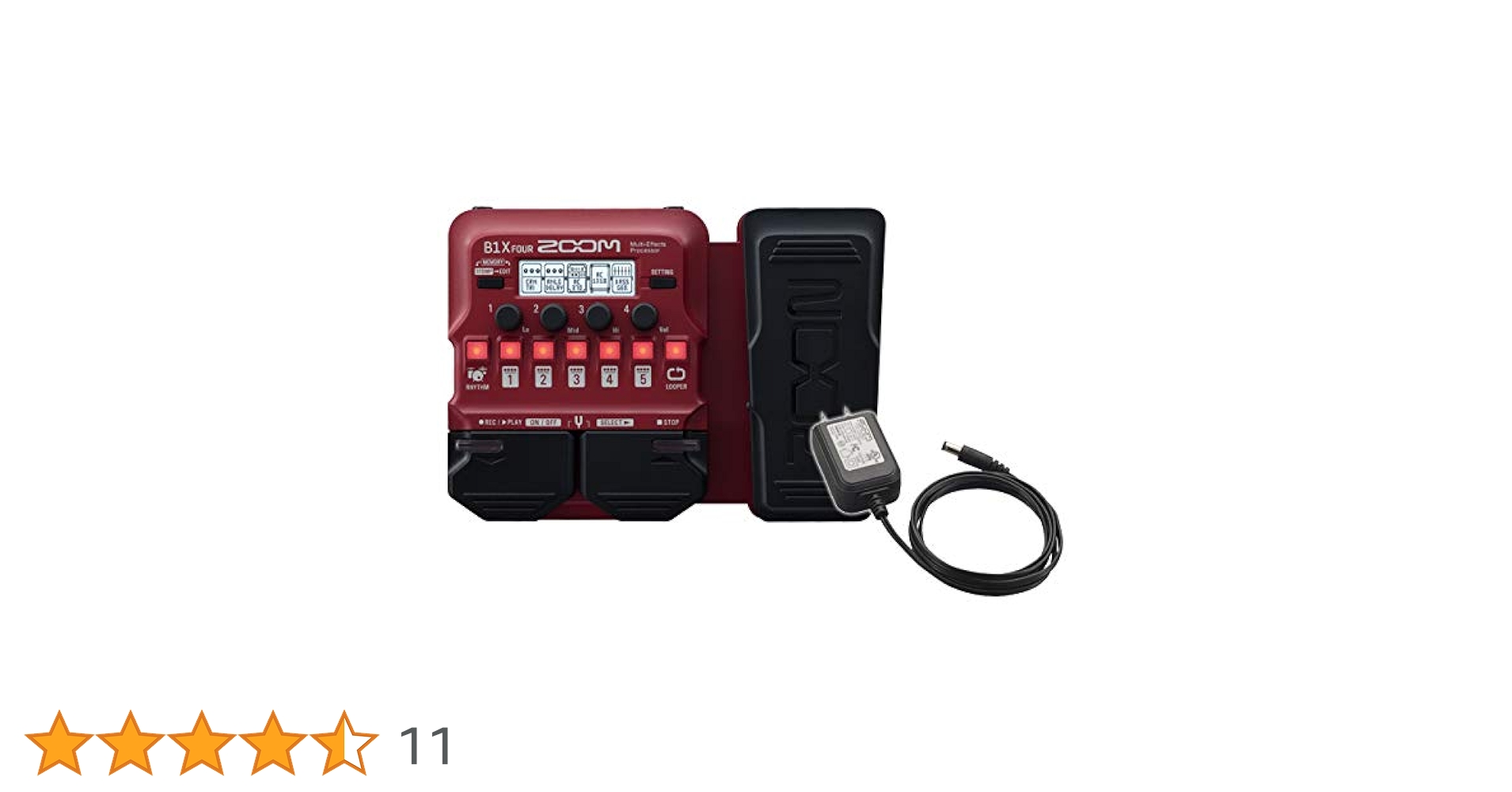 Zoom B3n Bass 純正アダプター未使用付属 ズーム(楽器) ZOOM B1 FOUR + 純正ACアダプター AD-16A/D セット