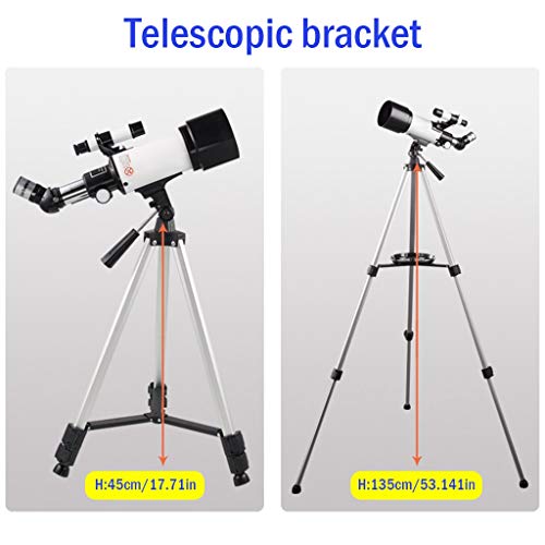 Telescopio para principiantes YXCKG 70mm Refractor AZ miniatura 7